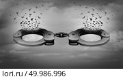Prison reform social justice concept and prisoner rehabilitation to reintegrate into society and inmate recidivism concept or correction services legislation with 3D illustration elements. Стоковое фото, агентство Ingram Publishing / Фотобанк Лори