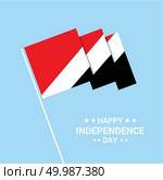 Principality of Sealand Independence day typographic design with flag vector. Стоковая иллюстрация, агентство Ingram Publishing / Фотобанк Лори