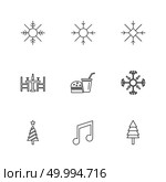 snowflakes , christmas , 25 dec , winters , music , tree , trees , fastfood ,dinner , . Стоковая иллюстрация, агентство Ingram Publishing / Фотобанк Лори