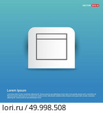Application window interface icon - Blue Sticker button. Стоковая иллюстрация, агентство Ingram Publishing / Фотобанк Лори