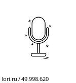 mike recorder sound voice icon vector design. Стоковая иллюстрация, агентство Ingram Publishing / Фотобанк Лори