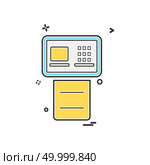 ATM icon design vector. Стоковая иллюстрация, агентство Ingram Publishing / Фотобанк Лори