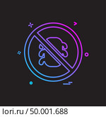 Bug not allowed icon design vector. Стоковая иллюстрация, агентство Ingram Publishing / Фотобанк Лори