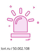 Siren icon design vector. Стоковая иллюстрация, агентство Ingram Publishing / Фотобанк Лори