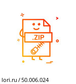 Computer zip file format type icon vector design. Стоковая иллюстрация, агентство Ingram Publishing / Фотобанк Лори