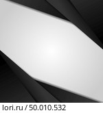 Abstract black modern overlap dimension on white background with paper layers. Business design concept. Vector illustration. Стоковая иллюстрация, агентство Ingram Publishing / Фотобанк Лори