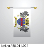 Saint Barthelemy hanging Flag. Стоковая иллюстрация, агентство Ingram Publishing / Фотобанк Лори
