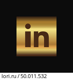 Linked in icon design vector. Стоковая иллюстрация, агентство Ingram Publishing / Фотобанк Лори