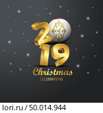 Sikkim Flag 2019 Merry Christmas Typography. New Year Abstract Celebration background. Стоковая иллюстрация, агентство Ingram Publishing / Фотобанк Лори