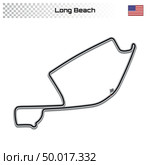 Circuit for motorsport and autosport. Стоковая иллюстрация, иллюстратор Максим Гребешков / Фотобанк Лори