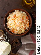 Sauerkraut. Chopped cabbage pickled in brine. Стоковое фото, агентство Ingram Publishing / Фотобанк Лори