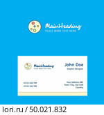 Bacteria plate  logo Design with business card template. Elegant corporate identity. - Vector. Стоковая иллюстрация, агентство Ingram Publishing / Фотобанк Лори