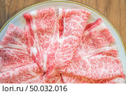 Wagyu A5 Beef meat texture for food background. Стоковое фото, агентство Ingram Publishing / Фотобанк Лори