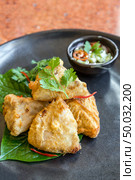 Fried taro stuff with pork mince. Стоковое фото, агентство Ingram Publishing / Фотобанк Лори