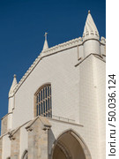 Facade of the church of St. Francis in Evora ,Portugal. Gothic style with some Manueline influences. Стоковое фото, агентство Ingram Publishing / Фотобанк Лори
