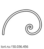 Spiral golden section Golden ratio proportion Fibonacci spiral icon black color outline vector illustration flat style simple image. Spiral golden section Golden ratio proportion Fibonacci spiral icon black color outline vector illustration flat style image. Стоковая иллюстрация, агентство Ingram Publishing / Фотобанк Лори