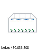 Greenhouse icon. Flat color design. Vector illustration. Стоковое фото, агентство Ingram Publishing / Фотобанк Лори
