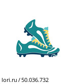 Baseball boot icon. Flat color design. Vector illustration. Стоковая иллюстрация, агентство Ingram Publishing / Фотобанк Лори