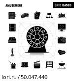 Amusement Solid Glyph Icon for Web, Print and Mobile UX/UI Kit. Such as: Entertainment, Movie, Oscar, Award, 3d, Display, Monitor, Preview, Pictogram Pack. - Vector. Стоковая иллюстрация, агентство Ingram Publishing / Фотобанк Лори