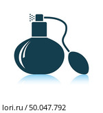 Cologne spray icon. Shadow reflection design. Vector illustration. Стоковая иллюстрация, агентство Ingram Publishing / Фотобанк Лори