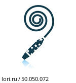 Party whistle icon. Shadow reflection design. Vector illustration. Стоковая иллюстрация, агентство Ingram Publishing / Фотобанк Лори