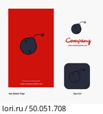 Bomb  Company Logo App Icon and Splash Page Design. Creative Business App Design Elements. Стоковая иллюстрация, агентство Ingram Publishing / Фотобанк Лори