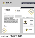 Left arrow road sign board Business Letterhead, Envelope and visiting Card Design vector template. Стоковая иллюстрация, агентство Ingram Publishing / Фотобанк Лори