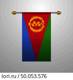 Eritrea hanging Flag. Стоковая иллюстрация, агентство Ingram Publishing / Фотобанк Лори