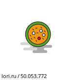 Flat Bacteria on plate  Icon. Vector. Стоковая иллюстрация, агентство Ingram Publishing / Фотобанк Лори