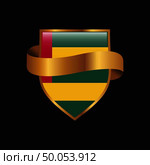 Togo flag Golden badge design vector. Стоковая иллюстрация, агентство Ingram Publishing / Фотобанк Лори