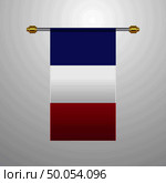 France hanging Flag. Стоковая иллюстрация, агентство Ingram Publishing / Фотобанк Лори
