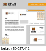 Boundary  Business Letterhead, Envelope and visiting Card Design vector template. Стоковая иллюстрация, агентство Ingram Publishing / Фотобанк Лори