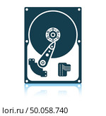 HDD icon. Shadow reflection design. Vector illustration. Стоковая иллюстрация, агентство Ingram Publishing / Фотобанк Лори
