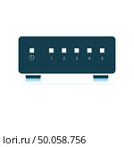 Ethernet switch icon. Shadow reflection design. Vector illustration. Стоковая иллюстрация, агентство Ingram Publishing / Фотобанк Лори