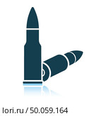 Rifle ammo icon. Shadow reflection design. Vector illustration. Стоковая иллюстрация, агентство Ingram Publishing / Фотобанк Лори