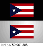 Puerto Rico Flag banner design. Стоковая иллюстрация, агентство Ingram Publishing / Фотобанк Лори