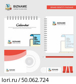 GDPR document on laptop Logo, Calendar Template, CD Cover, Diary and USB Brand Stationary Package Design Vector Template. Стоковая иллюстрация, агентство Ingram Publishing / Фотобанк Лори