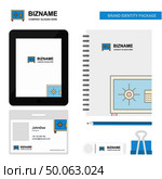 Locker Business Logo, Tab App, Diary PVC Employee Card and USB Brand Stationary Package Design Vector Template. Стоковая иллюстрация, агентство Ingram Publishing / Фотобанк Лори