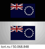 Cook Islands Flag banner design. Стоковая иллюстрация, агентство Ingram Publishing / Фотобанк Лори