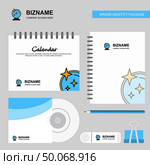 Mirror  Logo, Calendar Template, CD Cover, Diary and USB Brand Stationary Package Design Vector Template. Стоковая иллюстрация, агентство Ingram Publishing / Фотобанк Лори