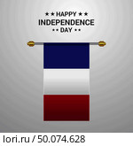 France Independence day hanging flag background. Стоковая иллюстрация, агентство Ingram Publishing / Фотобанк Лори