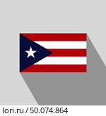 Puerto Rico flag Long Shadow design vector. Стоковая иллюстрация, агентство Ingram Publishing / Фотобанк Лори