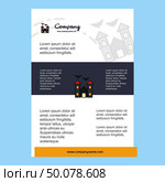 Template layout for Hunted house comany profile ,annual report, presentations, leaflet, Brochure Vector Background. Стоковая иллюстрация, агентство Ingram Publishing / Фотобанк Лори