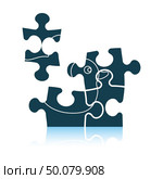 Baby puzzle icon. Shadow reflection design. Vector illustration. Стоковая иллюстрация, агентство Ingram Publishing / Фотобанк Лори