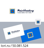 Locker  vector logotype with business card template. Elegant corporate identity. - Vector. Стоковая иллюстрация, агентство Ingram Publishing / Фотобанк Лори