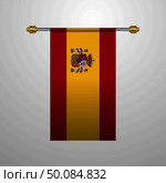 Spain hanging Flag. Стоковая иллюстрация, агентство Ingram Publishing / Фотобанк Лори