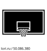 Basketball backboard Basketball hoop on backboard icon black color vector illustration flat style simple image. Стоковая иллюстрация, агентство Ingram Publishing / Фотобанк Лори
