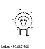 Sheep icon design vector . Стоковая иллюстрация, агентство Ingram Publishing / Фотобанк Лори