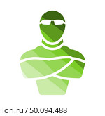 Night Club Security Icon. Flat Color Ladder Design. Vector Illustration. Стоковая иллюстрация, агентство Ingram Publishing / Фотобанк Лори