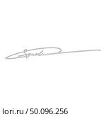 Signature handwriting icon outline black color vector illustration flat style simple image. Стоковая иллюстрация, агентство Ingram Publishing / Фотобанк Лори